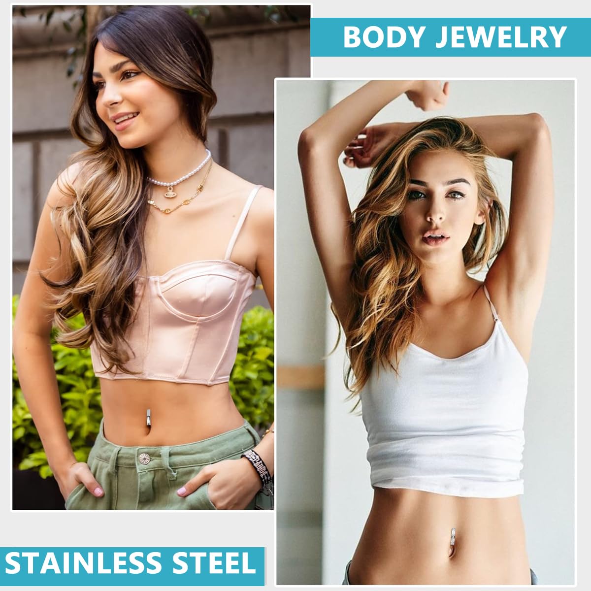 MAYCREATE 3pcs Belly Button Ring Silver Belly Button Ring Creative Navel Rings for Women Girls Navel Rings Body Piercing Fancy Belly Piercing Jewelry MAYCREATE 3pcs Belly Button Ring Silver Belly Button Ring Creative Navel Rings for Women Girls Navel Rings Body Piercing Fancy Belly Piercing Jewelry